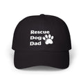 Rescue Dog Dad Hat | Embroidered Paw Print Baseball Cap