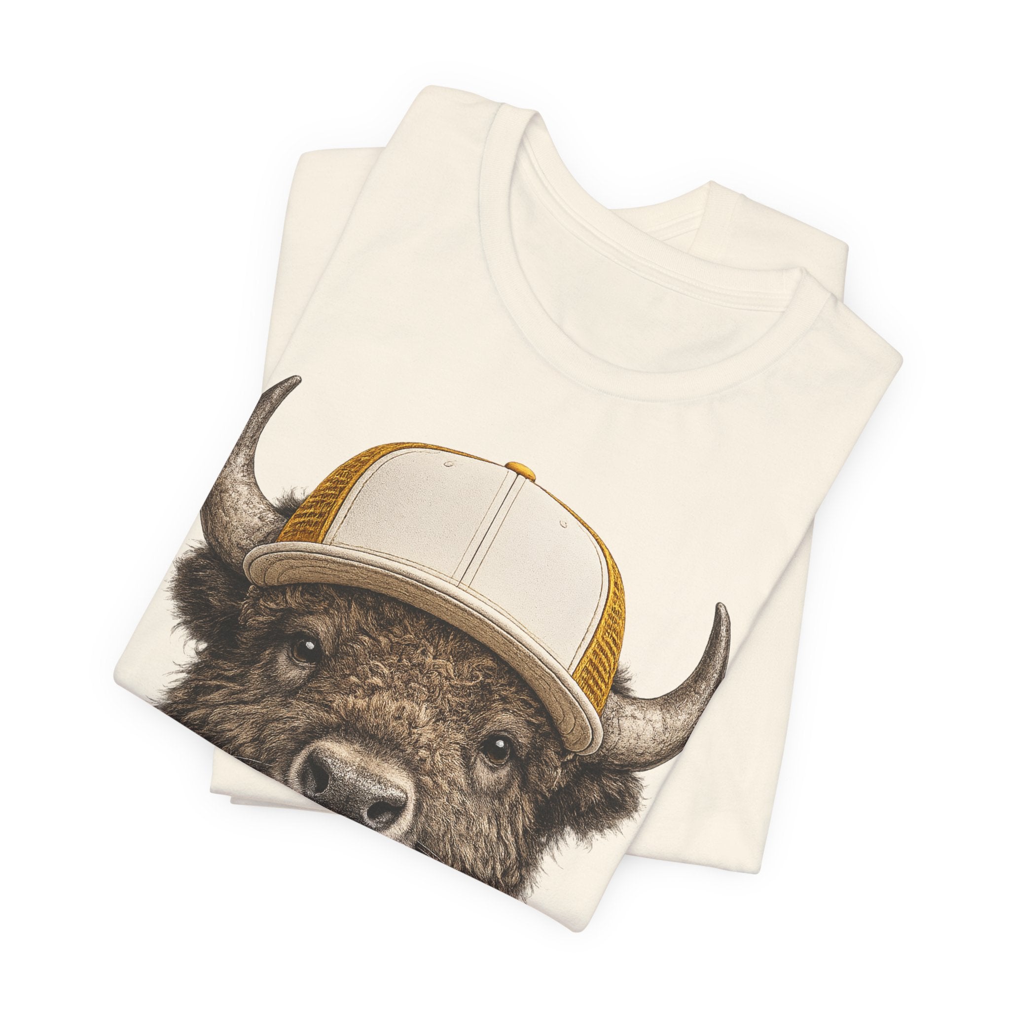 Bison in Trucker Hat