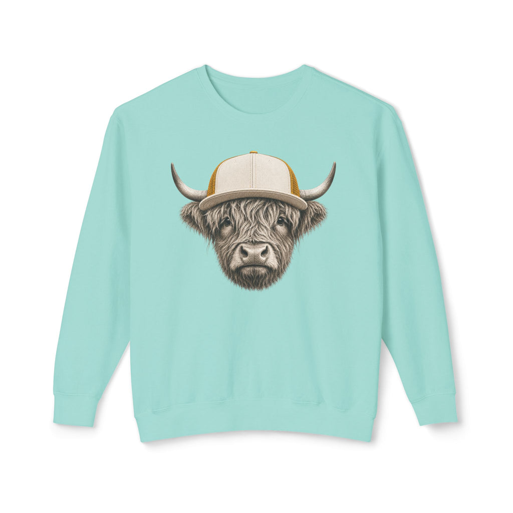 Trucker Hat Highland Cow Sweatshirt