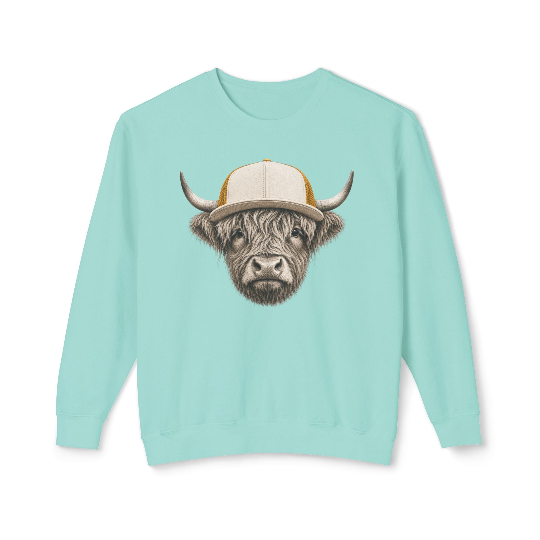 Trucker Hat Highland Cow Sweatshirt