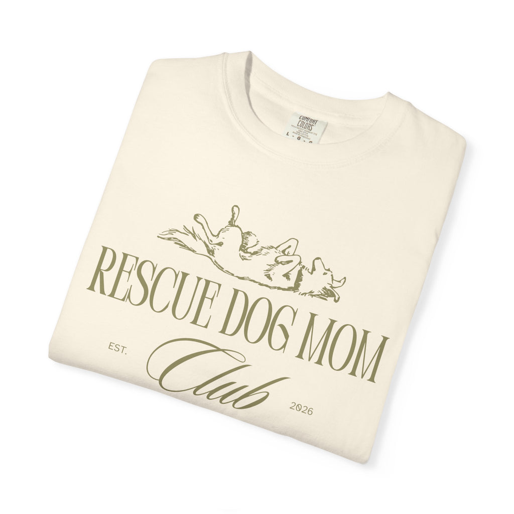 Rescue Dog Mom Club Tee | Comfort Colors® Rescue Dog Shirt | Piper and Friends