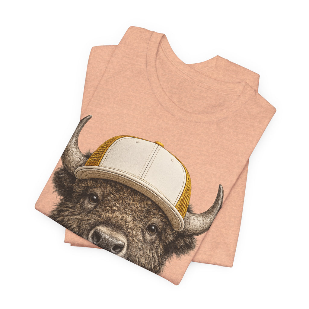 Bison in Trucker Hat
