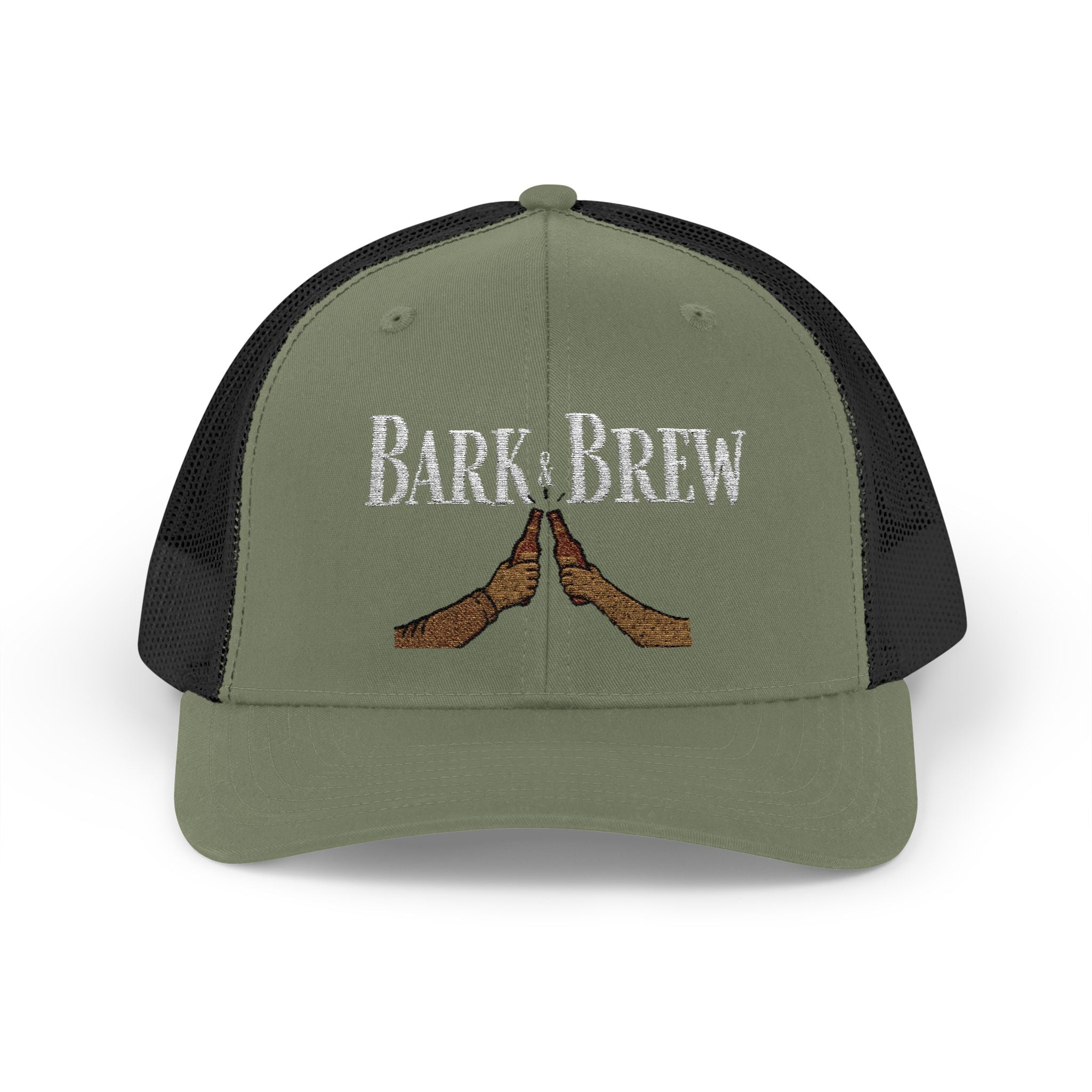 Trucker Cap — "Bark and Brew"  Snapback