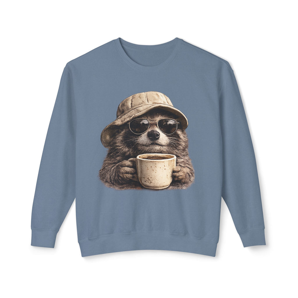 Raccoon with Coffee Sweatshirt