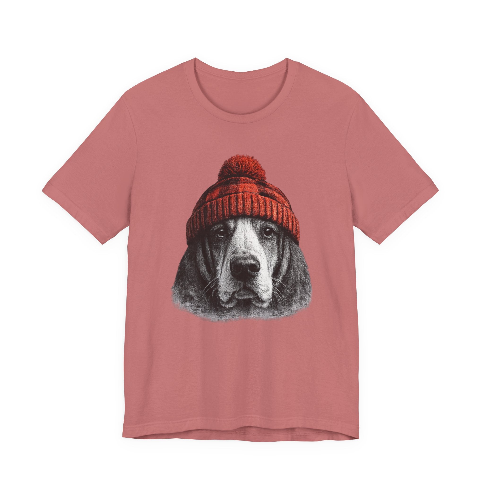 Basset in a Beanie