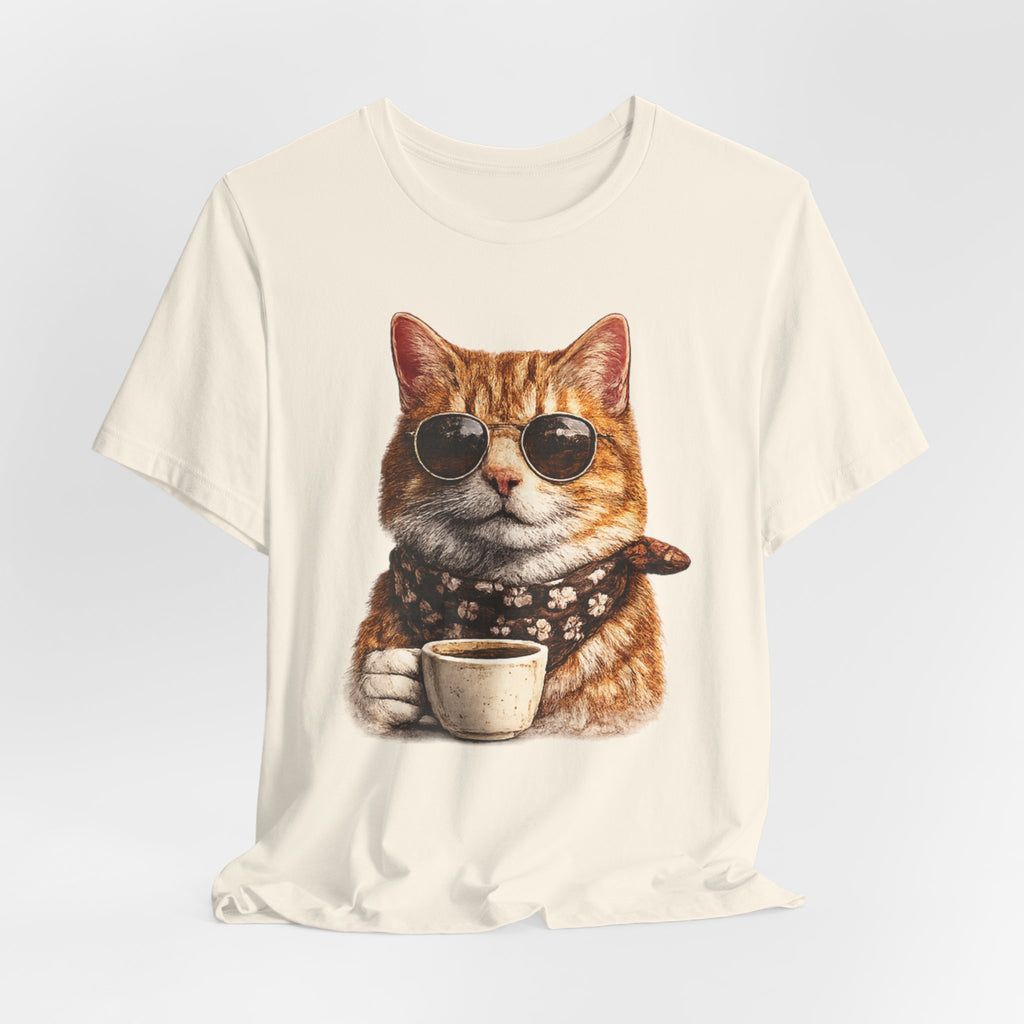 Cool Cat with Coffee
