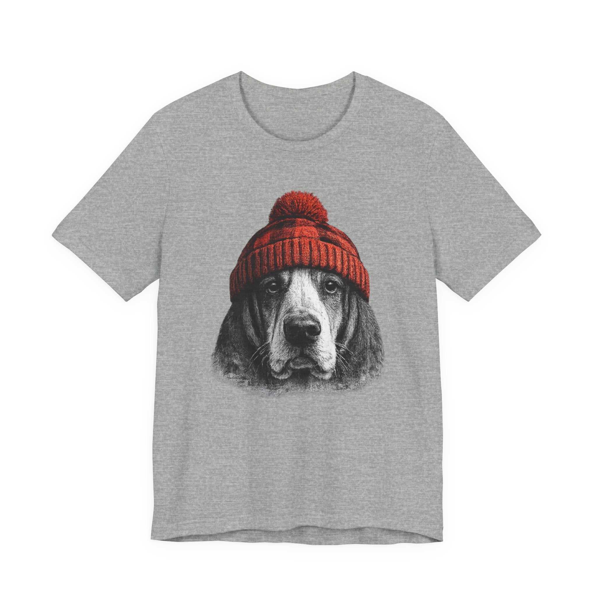 Basset in a Beanie