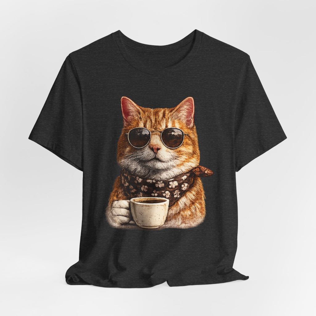 Cool Cat with Coffee