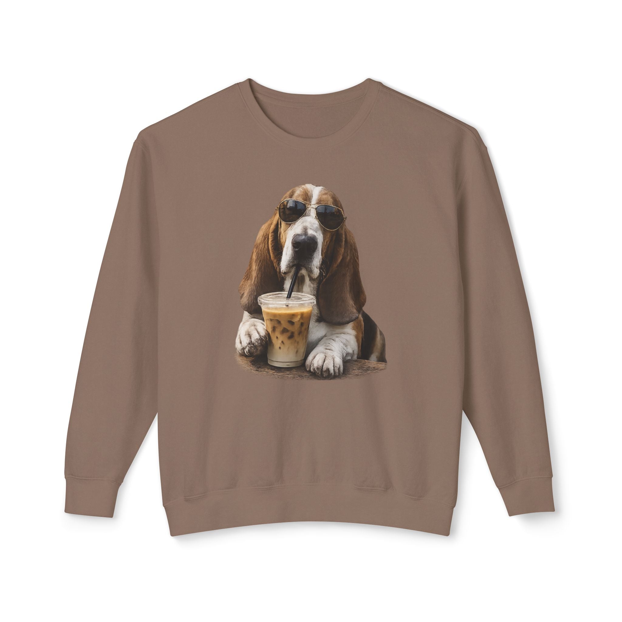 Basset with Coffee Sweatshirt
