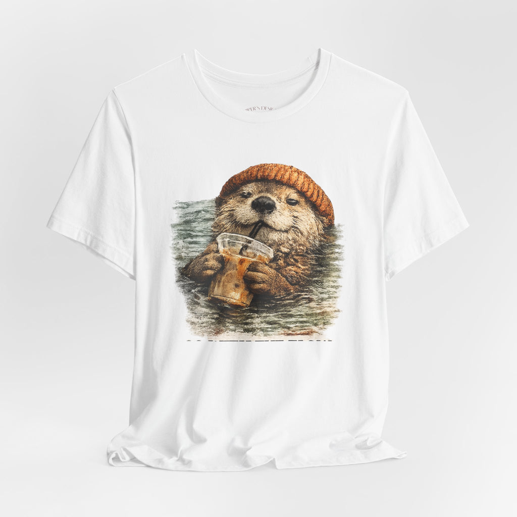 Beanie Beaver with Coffee