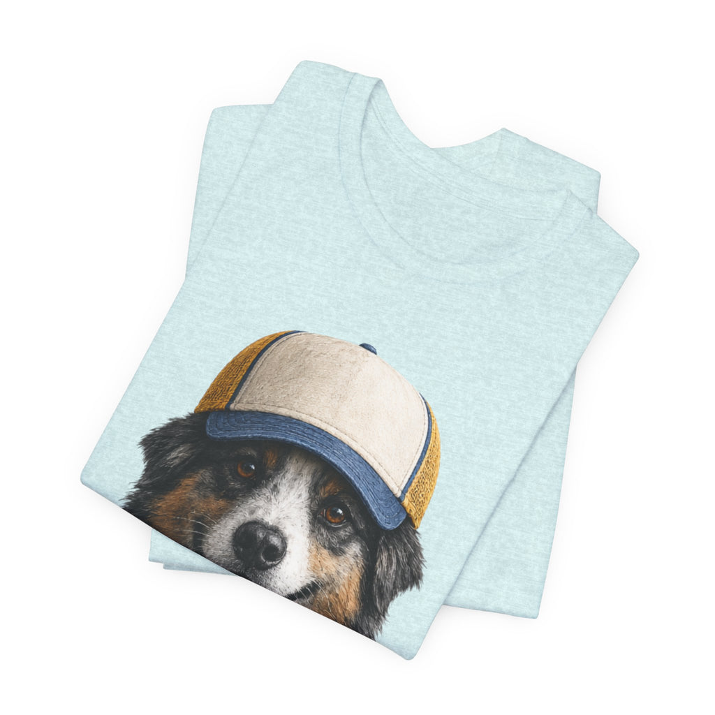 Aussie in a trucker hat