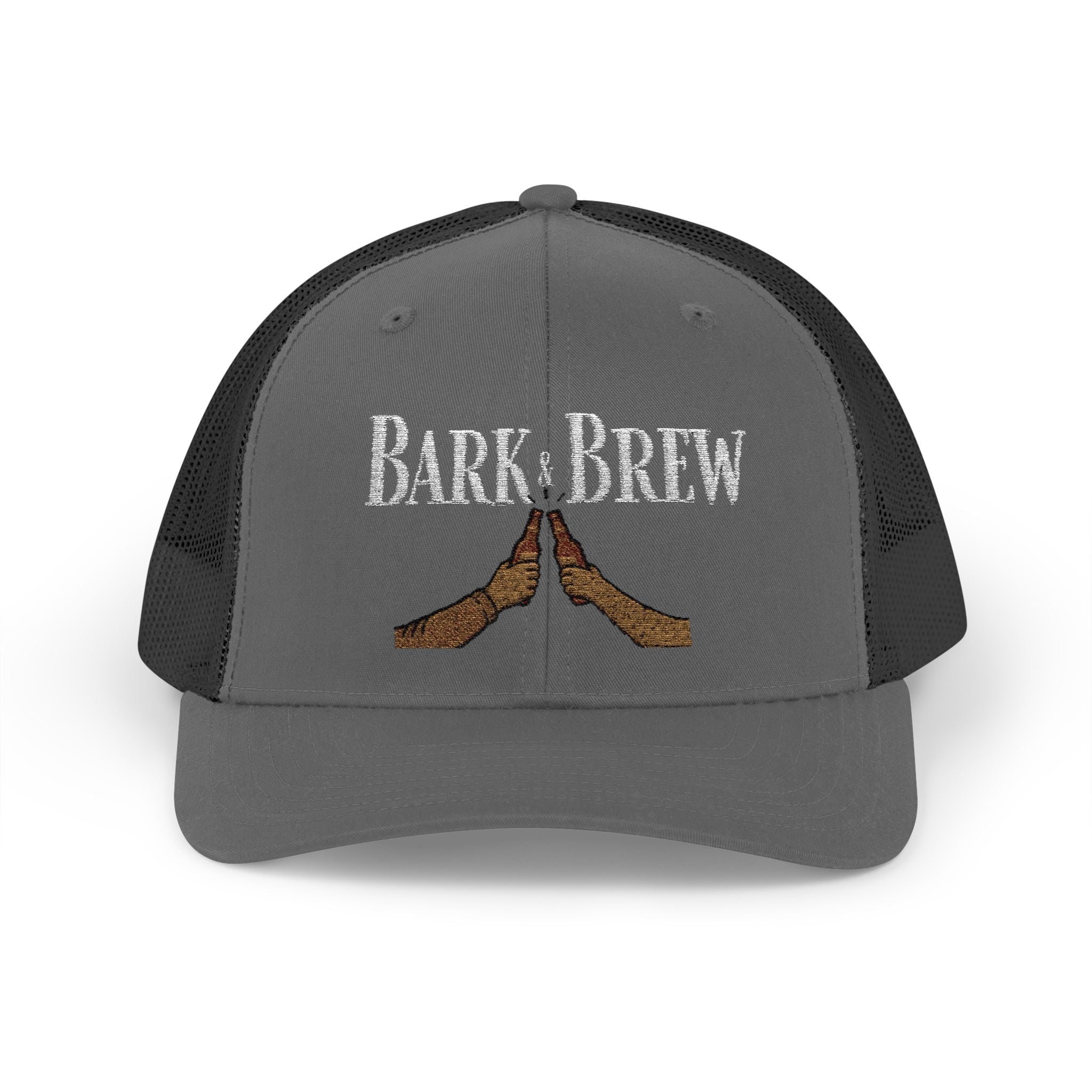 Trucker Cap — "Bark and Brew"  Snapback