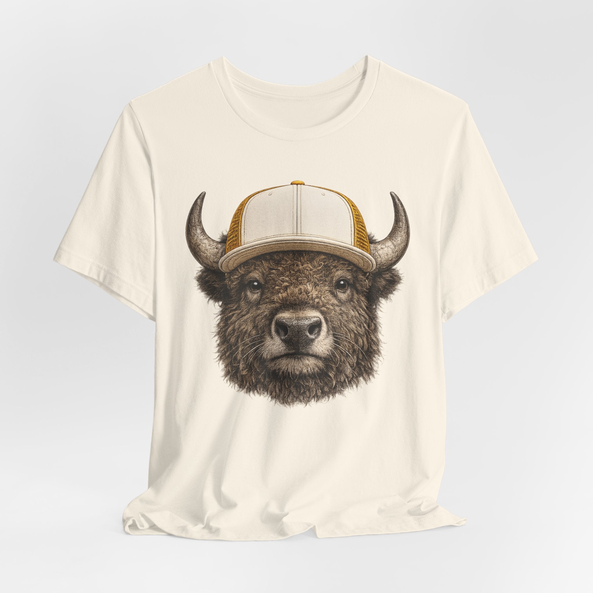 Bison in Trucker Hat
