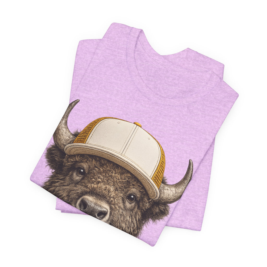 Bison in Trucker Hat