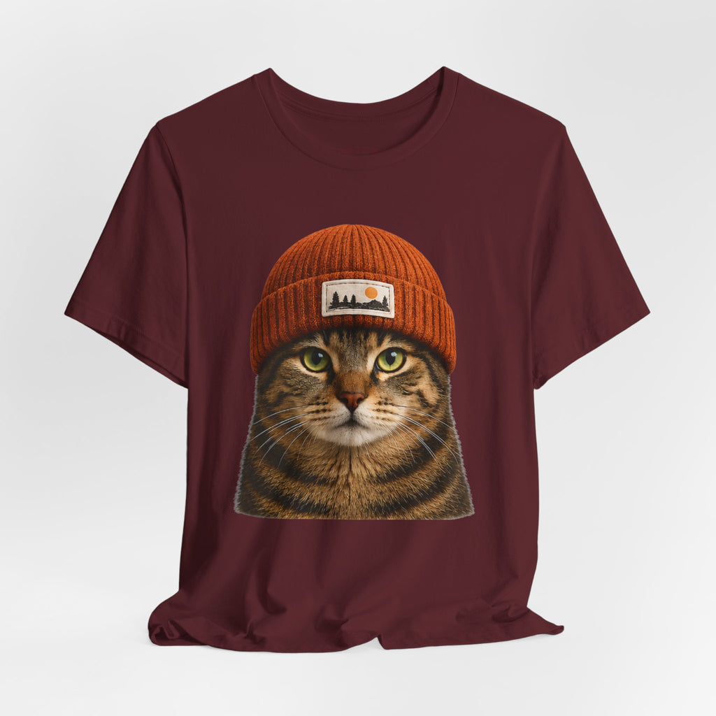 Tabby Cat in a Beanie